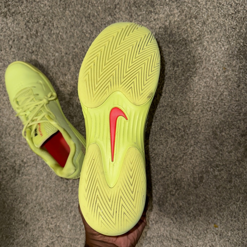 Nike Hyperspeed Court Volt Yellow Crimson Volleyball Shoes HJ0549-700 Mens 11 - Picture 8 of 9